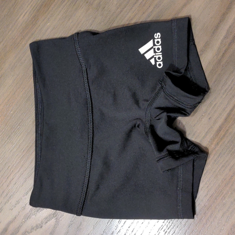 Adidas Black Sport Shorts- XS Youth